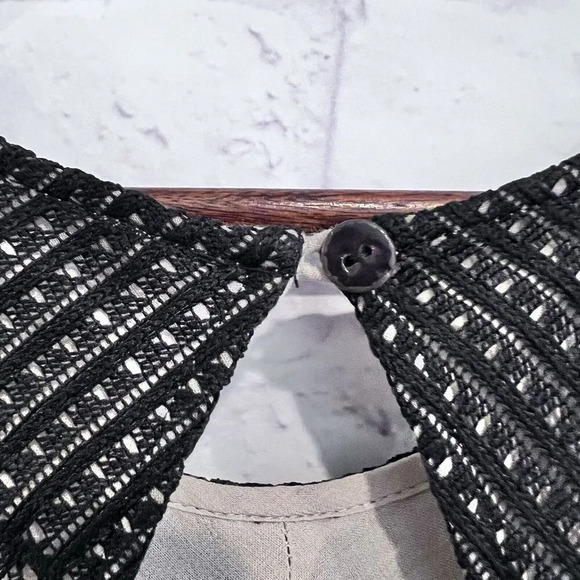 Free People Cocktail Dress Rocco Open Back Black Floral Lace Sleeveless Size 0 - Picture 9 of 14